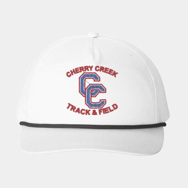 EMBROIDERED LOGO - Snapback Five Panel Rope Cap Thumbnail