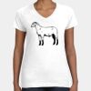 Women's Fine Jersey V-Neck Tee Thumbnail