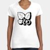 Women's Fine Jersey V-Neck Tee Thumbnail