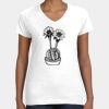 Women's Fine Jersey V-Neck Tee Thumbnail