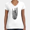Women's Fine Jersey V-Neck Tee Thumbnail