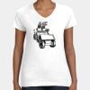 Women's Fine Jersey V-Neck Tee Thumbnail