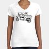 Women's Fine Jersey V-Neck Tee Thumbnail