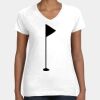 Women's Fine Jersey V-Neck Tee Thumbnail