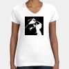 Women's Fine Jersey V-Neck Tee Thumbnail
