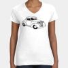 Women's Fine Jersey V-Neck Tee Thumbnail