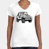 Women's Fine Jersey V-Neck Tee Thumbnail