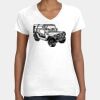 Women's Fine Jersey V-Neck Tee Thumbnail