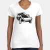 Women's Fine Jersey V-Neck Tee Thumbnail