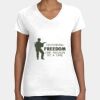 Women's Fine Jersey V-Neck Tee Thumbnail