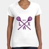 Women's Fine Jersey V-Neck Tee Thumbnail