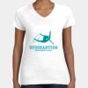 Women's Fine Jersey V-Neck Tee Thumbnail