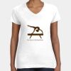 Women's Fine Jersey V-Neck Tee Thumbnail