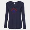 Women's Flowy Long Sleeve V-Neck Tee Thumbnail